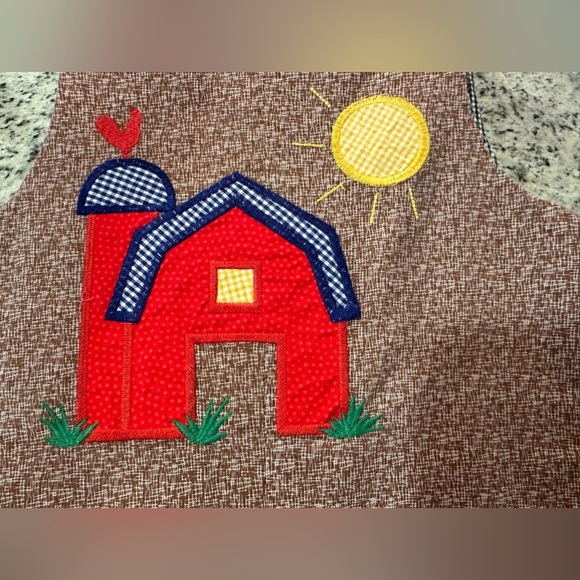 Brown Corduroy Overalls with Red Rainbow Patch - Picture 7 of 8